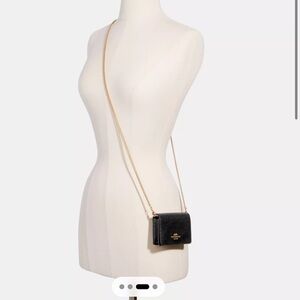 Coach Black Mini Wallet on a Chain